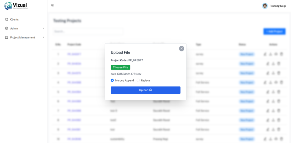 Data Upload